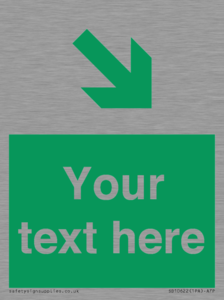 Custom Safe condition: Green Down right arrow